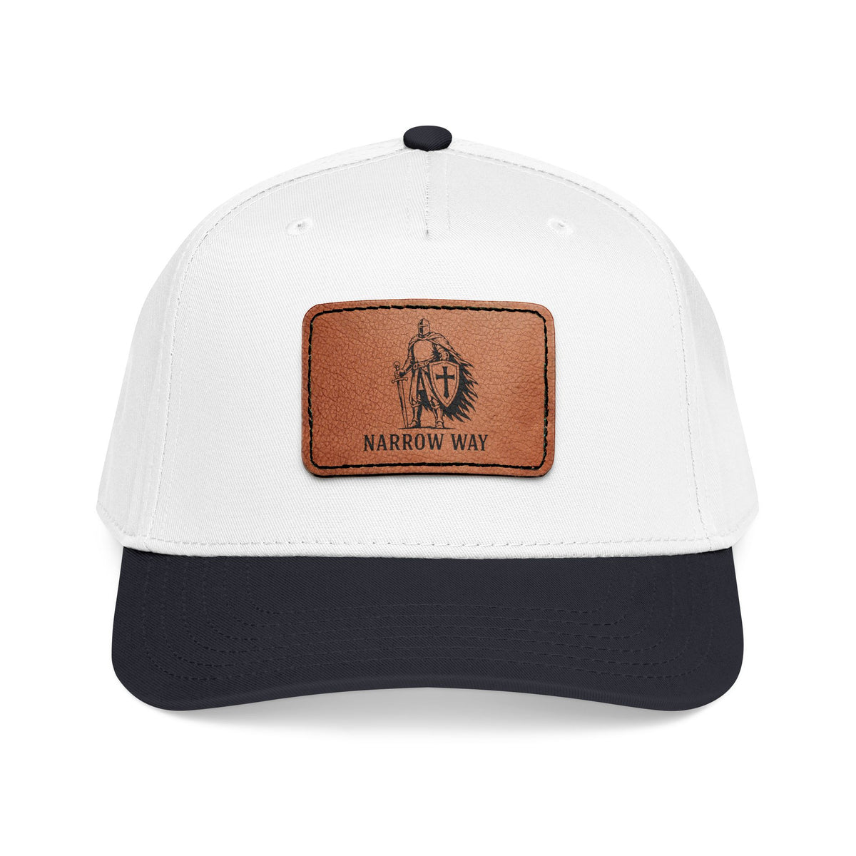 Narrow Way Crusader Leather Patch Baseball Cap