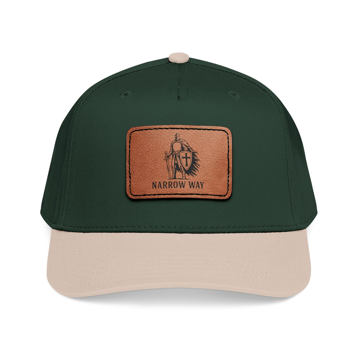 Narrow Way Crusader Leather Patch Baseball Cap
