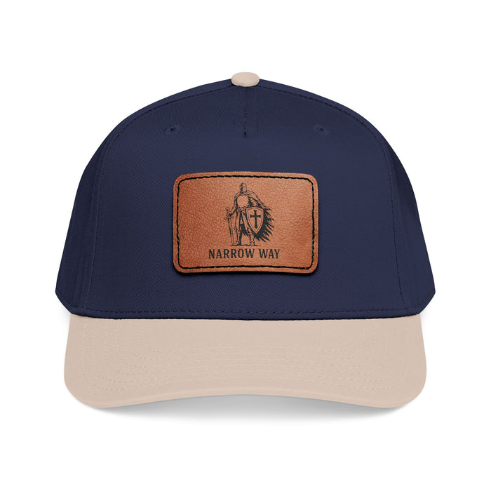Narrow Way Crusader Leather Patch Baseball Cap
