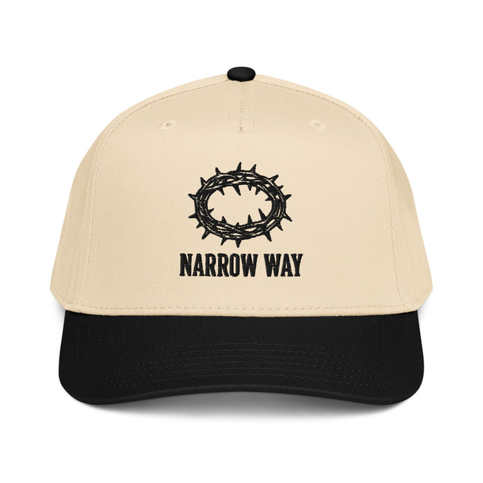 Narrow Way Embroidered Crown of Thorns 5-Panel Cap