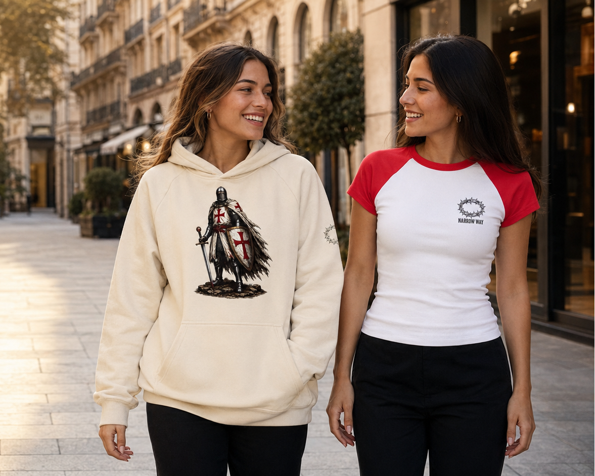 Women wearing The Narrow Way apparel