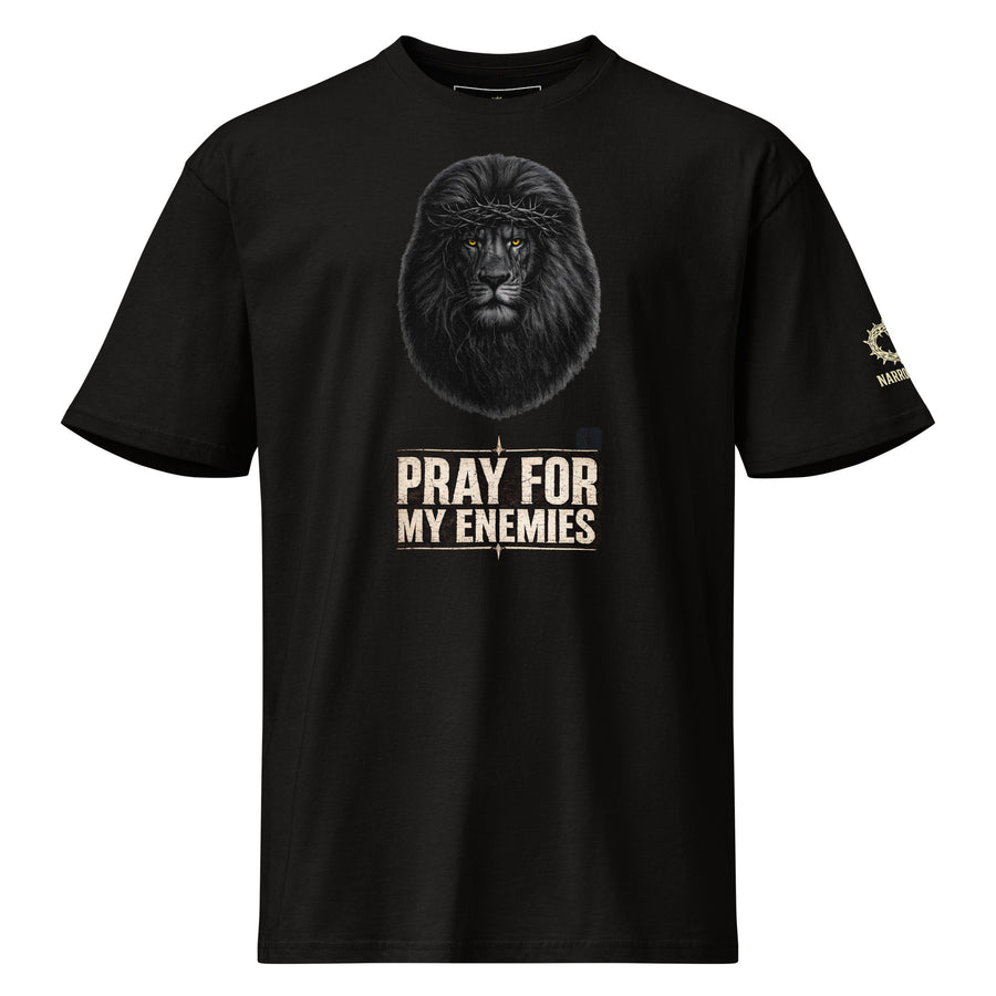 Narrow Way - The Dark Lion Pray for My Enemies Premium Midweight T-Shirt