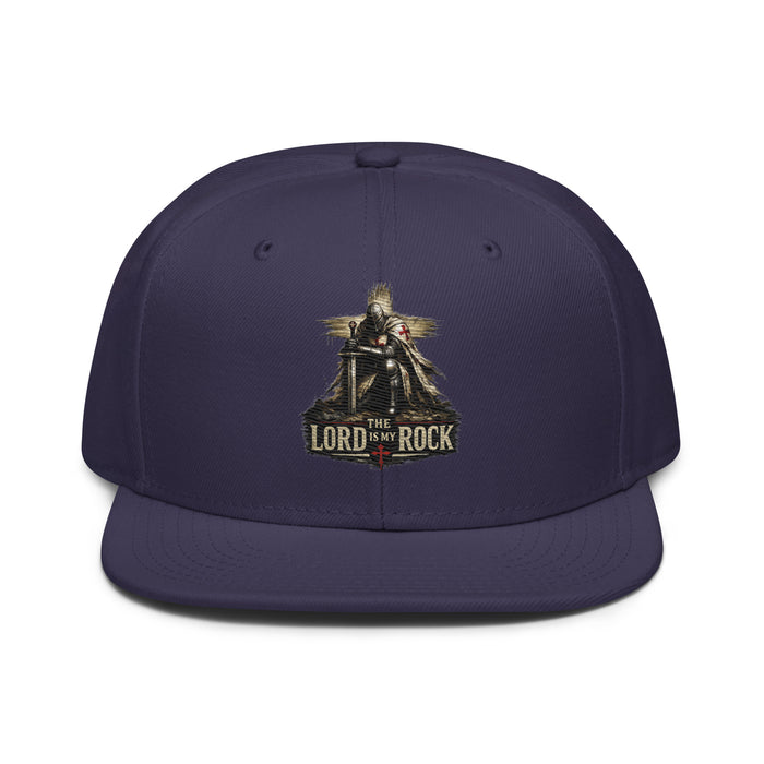 The Lord is My Rock - Embroidered Snapback Hat